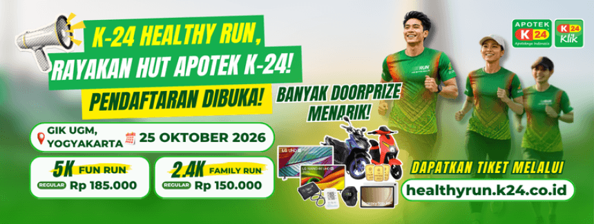 apotek online - Lari Sehat, Rayakan HUT Apotek K-24