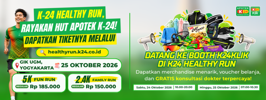 apotek online - Kunjungi Booth K24Klik di K24 Healthy Run