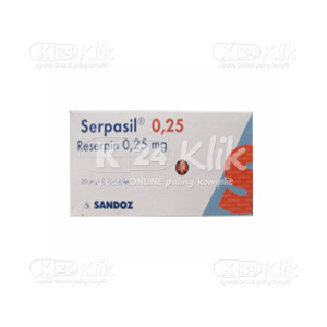 Apotek Online - SERPASIL 0.25MG TABLET