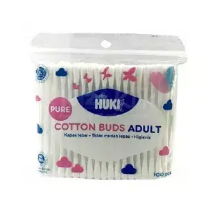Apotek Online - HUKI COTTON BUDS ZAK (1 Pack isi 100)