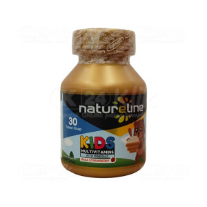Apotek Online - NATURELINE KIDS MULTIVITAMINS STRAWBERRY (1 botol isi 30 tablet hisap)