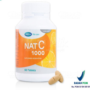 Apotek Online - NAT C 1000 BOTOL (1 botol isi 60 tablet)