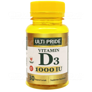 Apotek Online - ULTI PRIDE VIT D3 1000IU (1 botol isi 30 kapsul lunak)