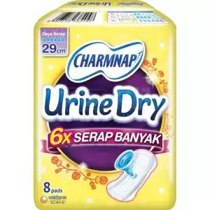 Apotek Online - CHARMNAP URINE DRY PEMBALUT 29CM (isi 8 pcs)