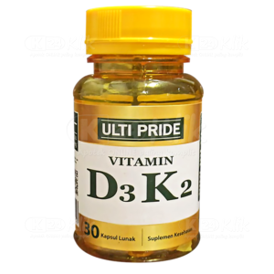 Apotek Online - ULTI PRIDE VIT D3 K2 (1 botol isi 30 kapsul lunak)