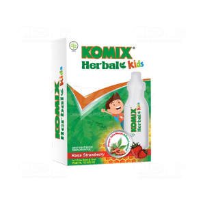 Apotek Online - KOMIX HERBAL KIDS STRAWBERRY (isi 4 tube)