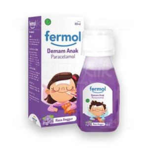 Apotek Online - FERMOL 160MG/5ML ANGGUR SIRUP 60ML