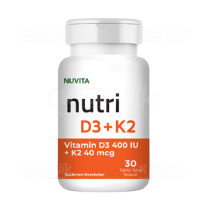 Apotek Online - NUVITA NUTRI D3 K2 (1 botol isi 30 tablet salut selaput)
