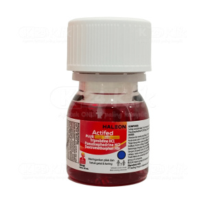 Apotek Online - ACTIFED PLUS COUGH SUPPRESS SIRUP MERAH 25ML