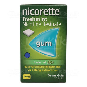 Apotek Online - NICORETTE 4MG FRESHMINT GUM (isi 15 butir)
