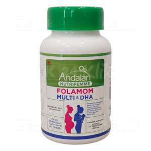 Apotek Online - ANDALAN NUTRIFEMME FOLAMOM MULTI&DHA (1 botol isi 30 kapsul lunak)