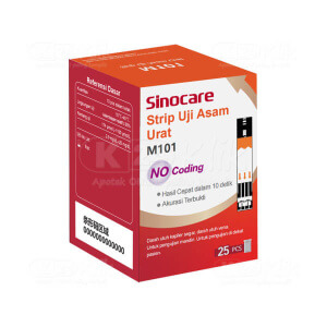 Apotek Online - SINOCARE URIC ACID STRIP M101 (isi 25 pcs)