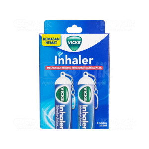 Apotek Online - VICKS INHALER 0.5ML TWIN (isi 2 pcs)