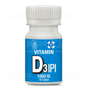 Apotek Online - IPI VITAMIN D3 1000IU TABLET (1 Botol isi 70 Tablet)