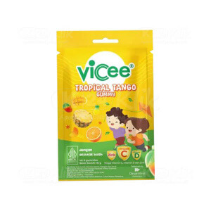 Apotek Online - VICEE GUMMY TROPICAL TANGO 18G (1 dos isi 5 sachet)