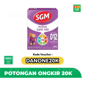 Apotek Online - SGM ANANDA GAIN 100 0-12BLN 400G BOX