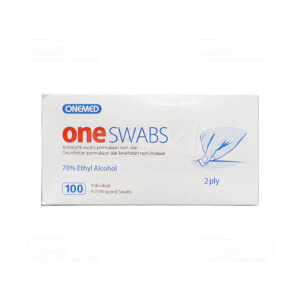 Apotek Online - ONE SWABS ALKOHOL SWAB (1 dos isi 100 pcs)