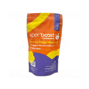 Apotek Online - XPERT BOOST VIT D 600IU GUMMY POUCH (isi 30 gummies)