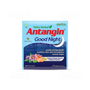 Apotek Online - ANTANGIN GOOD NIGHT TABLET (1 Strip isi 4 Tablet)