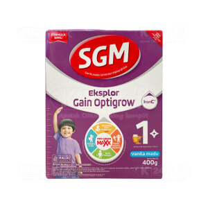 Apotek Online - SGM EKSPLOR GAIN OPTIGROW 1 PLUS VANILA MADU 400G BOX