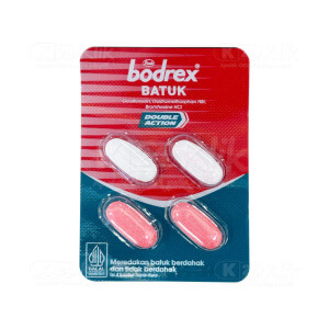 Apotek Online - BODREX BATUK DOUBLE ACTION (1 strip isi 4 kaplet)