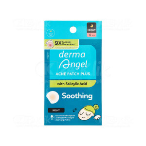 Apotek Online - DERMA ANGEL ACNE PATCH PLUS NIGHT (isi 6 pcs)