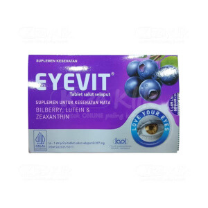 Apotek Online - EYEVIT TABLET (1 AMPLOP isi 6 TABLET)