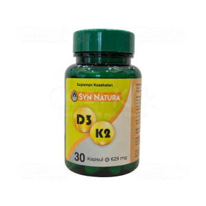 Apotek Online - SYN NATURA D3 K2 (1 botol isi 30 kapsul)