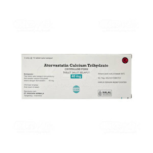 Apotek Online - ATORVASTATIN PRATAPA NIRMALA 40MG TABLET
