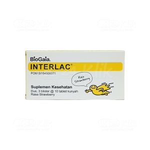 Apotek Online - INTERLAC RASA STRAWBERRY TABLET KUNYAH