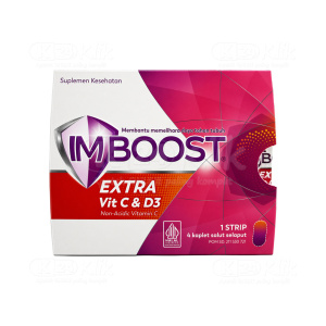 Apotek Online - IMBOOST EXTRA VITC & D3 KAPLET (Per Strip isi 4 Kaplet)