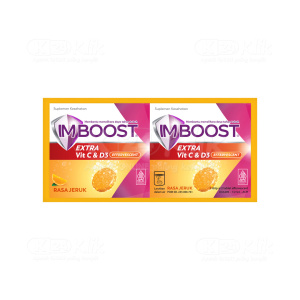 Apotek Online - IMBOOST WITH VIT C JERUK EFF TABLET (Per Strip isi 2 Tablet)