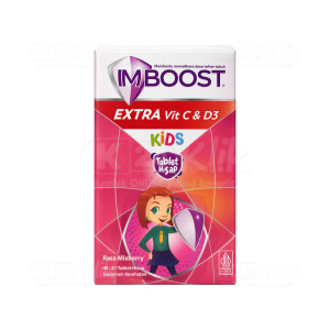 Apotek Online - IMBOOST EXTRA VIT C DAN D3 KIDS TABLET (1 Botol isi 21 Tablet)