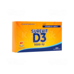 Apotek Online - SUREVIT D3 1000IU (1 strip isi 6 tablet)