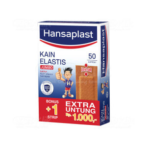 Apotek Online - HANSAPLAST KAIN ELASTIS JUMBO STRIP (1 DOS isi 50 STRIP)