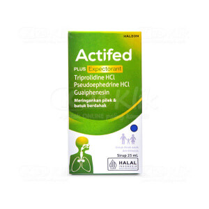 Apotek Online - ACTIFED PLUS EXPECTORANT SIRUP HIJAU 25ML