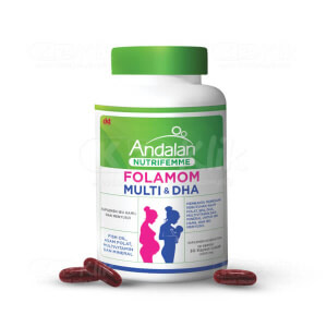 Apotek Online - ANDALAN NUTRIFEMME FOLAMOM MULTI & DHA (1 botol isi 30 kapsul lunak)