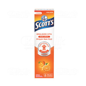 Apotek Online - SCOTTS EMULSION VITA ORANGE 200ML