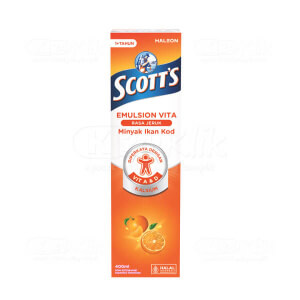 Apotek Online - SCOTTS EMULSION VITA ORANGE 400ML