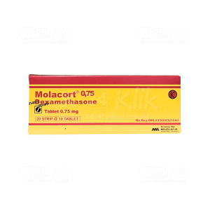 Apotek Online - MOLACORT 0.75MG TABLET