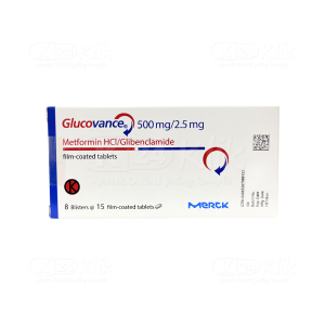 Apotek Online - GLUCOVANCE 500MG/2.5MG (1 blister isi 15 tablet)