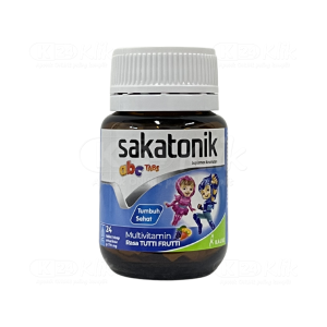 Apotek Online - SAKATONIK ABC ANTARIKSA TUTTI FRUTTI TAB (1 Botol isi 24 Tablet)