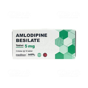 Apotek Online - AMLODIPINE MEDIKON 5MG TABLET