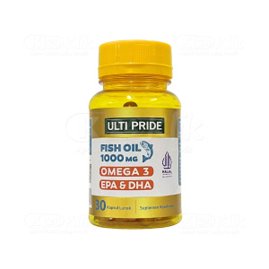 Apotek Online - ULTI PRIDE FISH OIL 1000MG (1 botol isi 30 kapsul lunak)