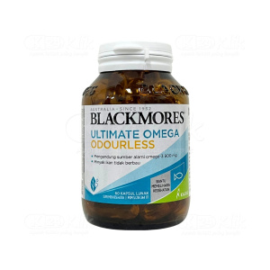 Apotek Online - BLACKMORES ULTIMATE OMEGA ODOURLESS (1 botol isi 60 kapsul lunak)