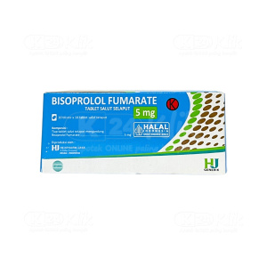 Apotek Online - BISOPROLOL FUMARATE HEXPHARM 5MG TABLET (1 Dos isi 10 Strip @10 tablet)