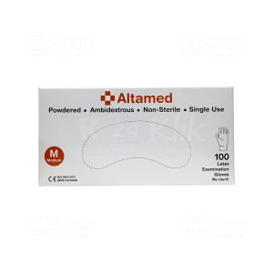 Apotek Online - ALTAMED GLOVES LATEX PWD M (1 dos isi 100 pcs)