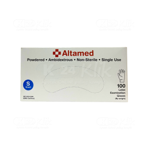 Apotek Online - ALTAMED GLOVES LATEX PWD S (1 dos isi 100 pcs)