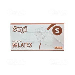 Apotek Online - SENSI GLOVES LATEX PWD FREE S (1 Box isi 100 Pcs)