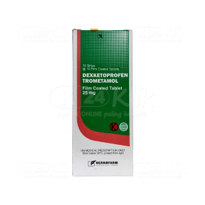 Apotek Online - DEXKETOPROFEN BERNOFARM 25MG (1 strip isi 10 tablet)